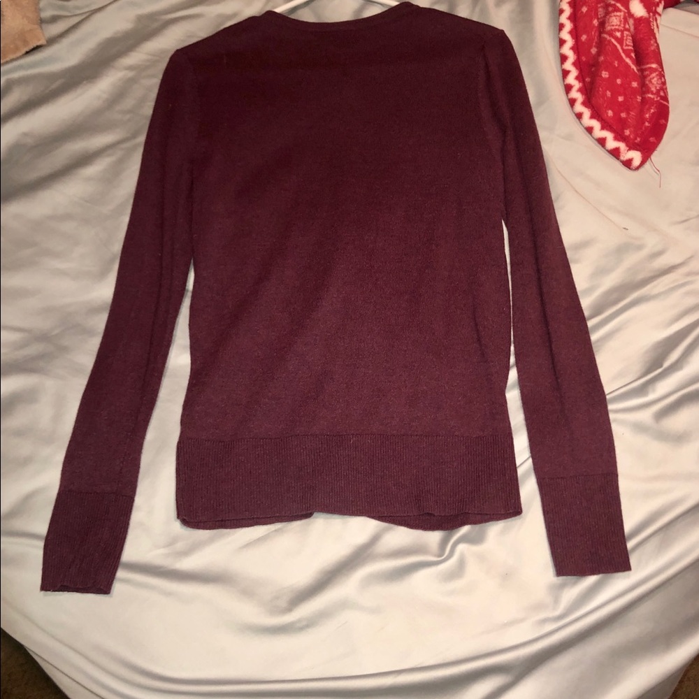 π Button-Down Rhinestone purple/plum Cardigan π - Picture 6 of 7